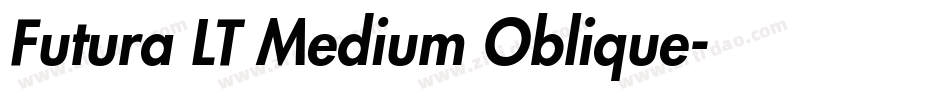 Futura LT Medium Oblique字体转换
